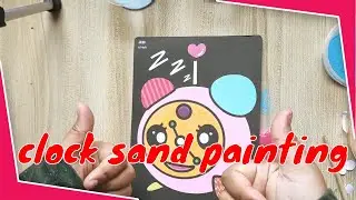 Easy sand painting! ⏰⏰ Clock Sand painting 😍😍