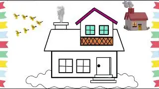 How to draw a tinny house 🏠 | House drawing