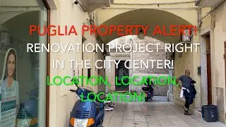Puglia Property Alert! Renovation Project in Beautiful Mola di Bari Historic Center! Only &euro;35,000!