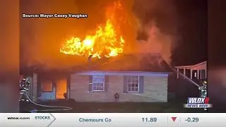 Crews fight fire at unoccupied residential home in Gautier, city officials say