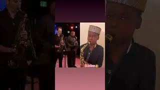 Young Saxophonist chilling with Gerald Albright (Legendary)Please subscribe #shorts #trending #funny