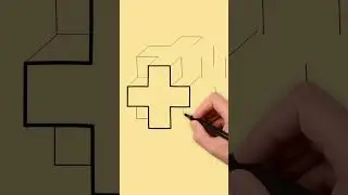 G. Geometry. Как прокачать мозг за 30 секунд? Рисую 3D-геометрию ✍️🧠 #maths #geometrydash