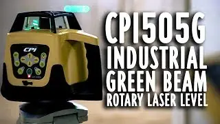Промышленный ротационный лазерный уровень с зеленым лучом CPI 505G