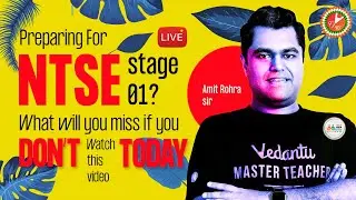 Preparing For NTSE Stage 1? 🧐 What Will You Miss If You DON'T Watch this video TODAY!! 😧 | NTSE 2021