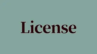 License Meaning and Definition