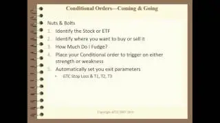How to Place Conditional Orders & Stock Pick