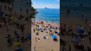 Маленький, но прекрасный пляж Маль Пас в Бенидорме, сентябрь 2024 г. #бенидорм #аликанте #костабл...