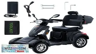 VEVOR Heavy Duty 4 Wheel Mobility Scooters for Seniors & Adults 500lbs Capacity