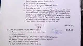 Pathology -1 muhs exam paper winter- 2018