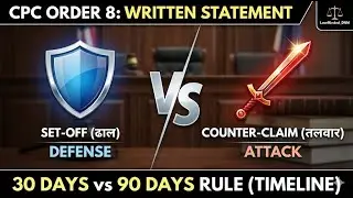 Set-Off vs Counter-Claim | Difference Explained | Written Statement (Order 8)