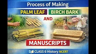 Palm Leaf & Birch Bark Manuscripts | Making Process | Class 6 History NCERT