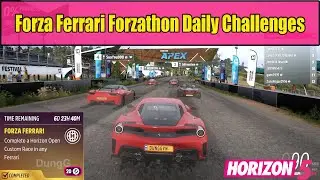 Forza Horizon 5 Forza Ferrari Forzathon Daily Challenges Complete a Horizon Open Custom Race