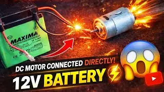 Battery Se Dc Motor Direct Chal Payegi || All Dc Motor Direct 12V Battery || Dc Motor Experiment