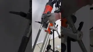 How to Install the SCY-18/2EBM Diamond Core Drill on KCY-200F Adjustable Angle Bracket Stand #cayken