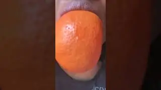 Orange eating sound, #asmr
