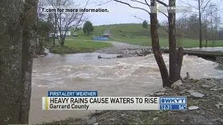 Heavy rains cause waters to rise in Garrard County