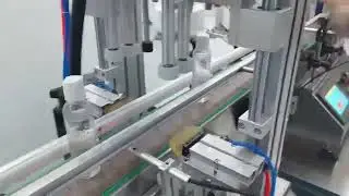 Desktop 4 head magnetic automatic liquid filling machine+desktop automatic capping machine