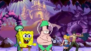 M.U.G.E.N SpongeBob Team VS Fairy Tail Team 4v4