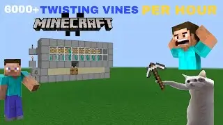 BEST TWISTING VINES FARM 6000+ PER HOUR #minecraft #gaming #farm #gg  #twisting vines