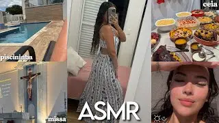 ASMR VLOG - UMA NOITE DE NATAL 🎄🌟 ceia com família, papai noel… 