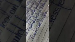 How to improve handwriting in english |#handwriting #youtubeshorts