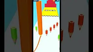 Color pencil run 3D🤣🤣#shorts #colorpencil #games #shortsfeed