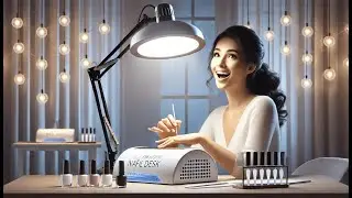 💅 BZJ Half Moon Light for Nail Desk 16in Nail Lamp Review 🌙