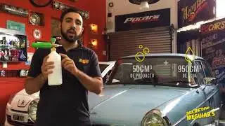 Foam lance: cu&aacute;nto shampoo poner y c&oacute;mo utilizarla