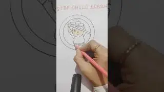 How To Draw A World Chaild Labour Day Drawing || Chaild Labour Day Poster || Against Child Labour