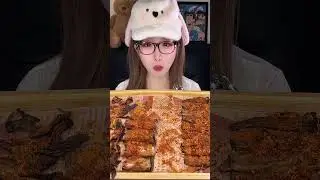 0 powder challenge eat broadcast Day52 air fryer roast mushroom platter to eat. Bang bang