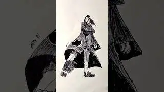 speed drawing stick man First Animal Path (character) drawing #shorts #anime #drawing #art