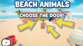 🔺 Beach Animals Mystery Doors | Lion | Zebra #3danimalcartoon #farmanimals #beach