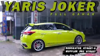 GAHAR PARRAHHH !!! YARIS JOKER PASANG RESONATOR & MUFFLER NDK EXHAUST