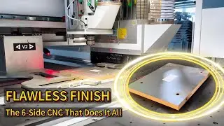 6 Sided CNC Drilling Machine With Carousel Tool Magazine Vertical Horizontal Drills Cutting