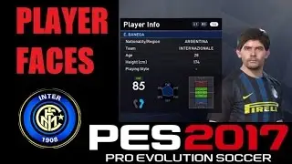 INTERNATZIONALE PLAYER FACES / PES 2017