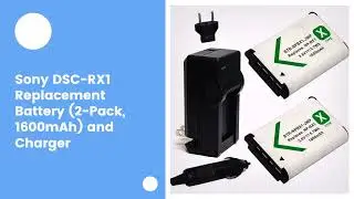 Sony DSC-RX1 Replacement Battery (2-Pack, 1600mAh) and Charger