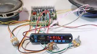 Bluetooth module wiring in 4440 Double channel Audio Amplifier Board : Hindi