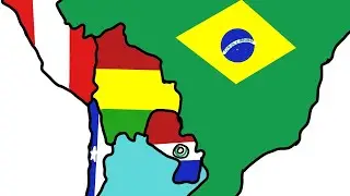 Drawing flag map of South America by memory 