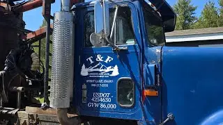 Log truck tires 