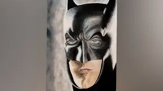 drawing batman( ben Affleck) || color pencil Sketch|| timelapse