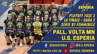 #SerieB1F LIVE - Pallavolo Volta Mantovana vs U.S. Esperia