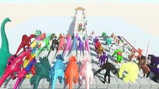 Lightning Gun Shot Trap Who can the pass??? - Animal Revolt Battle Simulator