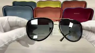 Gucci GG0062S 011 Black-Gold Sunglasses