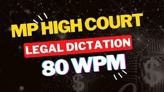 MpHC court dictation |#123 | 80wpm hindi legal dictation, UpSI upAsi | Cg high court dictation 85wpm
