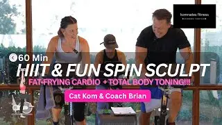 🚀 HIIT & Fun &ndash; The Ultimate 60-Min Spin + Strength Workout w/ Tabata Drills! 💥 Cat Kom & Coach Brian
