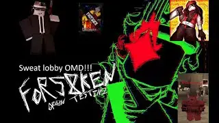 Playing Roblox Forsaken in a sweat lobby with different survivors