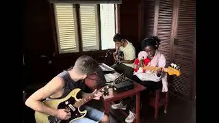 Jamming in The Floating House, Kilifi, Kenya. 