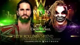 WWE CROWN JEWEl 2019 Match Card