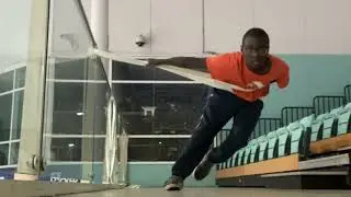 Off ice with a corner belt