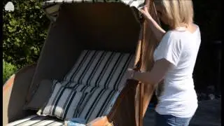 So einfach neigen Sie Ihren Ostsee-Strandkorb